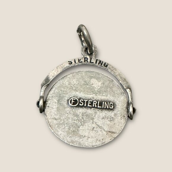 Sterling Silver Great Smoky Mountains Souvenir Swivel Charm - Picture 3 of 3